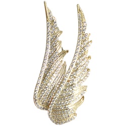 Folding Wings Seiko Diamond Wings Men's Suit Brooch Korean Style Artistic Style Simple And Attractive Collar Pin Buckle