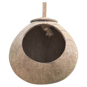 Coconut shell bird nest tiger peony mystery bird nest bird nest pet warm grass editing nest nest bird toy supplies