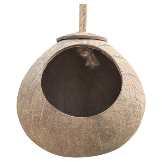 Coconut shell bird nest tiger peony mystery bird nest bird nest pet warm grass editing nest nest bird toy supplies