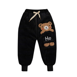 Children's Quilted Thickened Cotton Pants 2022 New Male And Female Baby A Pair Of Winter Pants For Children's Warm Pants For Outerwear