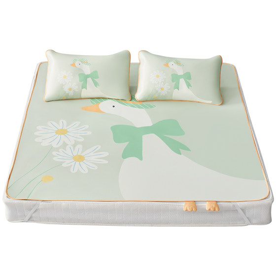 
October crystallized children's mat ice silk adult mat antibacterial baby sheets summer kindergarten large size category A