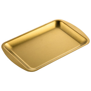 
Thickened 304 stainless steel rectangular plate Korean barbecue dish dish flat tray sushi tray storage plate