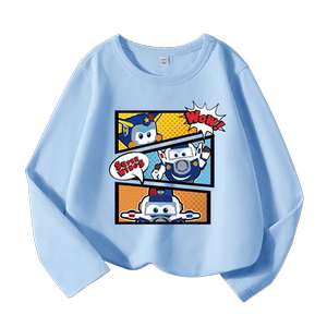 Baleno children's clothing boys' long-sleeved T-shirts spring and autumn pure cotton boys' bottoming shirts children's thin tops spring clothes
