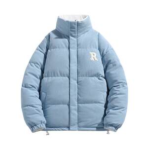 
Wassupdeion Winter Lamb Velvet Cotton Jacket Men's Couple's Reversible Cotton Jacket Women's Corduroy Jacket