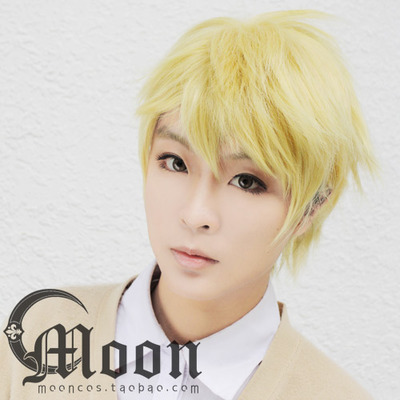 taobao agent [Moon] Special!Better COS wigsi Kanhara Kamiya COSPLAY wig golden green