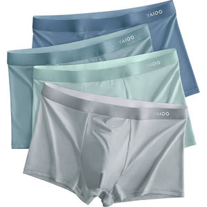 
Yalu Men's Underwear Ice Silk Breathable Shorts Top Antibacterial Cotton Crotch Four Corners Boys Summer Thin Style 2026 New Style
