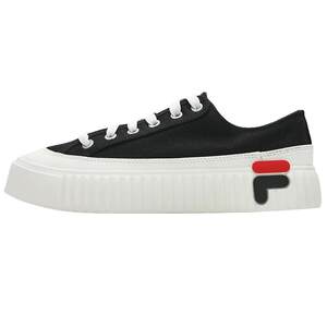 
FILA official flagship genuine women's canvas shoes summer low-top sneakers retro biscuit shoes white shoes