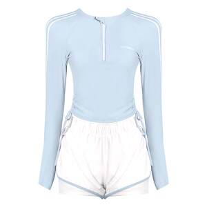 
Split swimsuit women's conservative new sun protection and slimming belly long-sleeved sports swimming pool special meat-covering swimsuit women