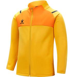 
KELME Children's Football Training Wear Knitted Jacket 2026 Spring and Summer Stand Collar Cardigan Sports Jacket