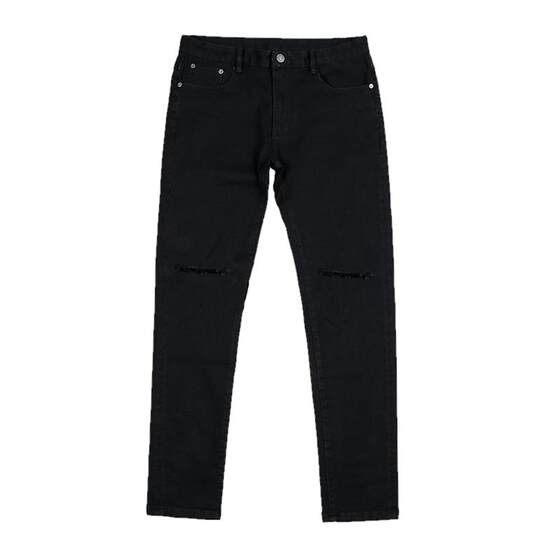 Black porn jeans casual pants male 25 tight pants trend nineteen pants beggar pants slim feet 2627 yard