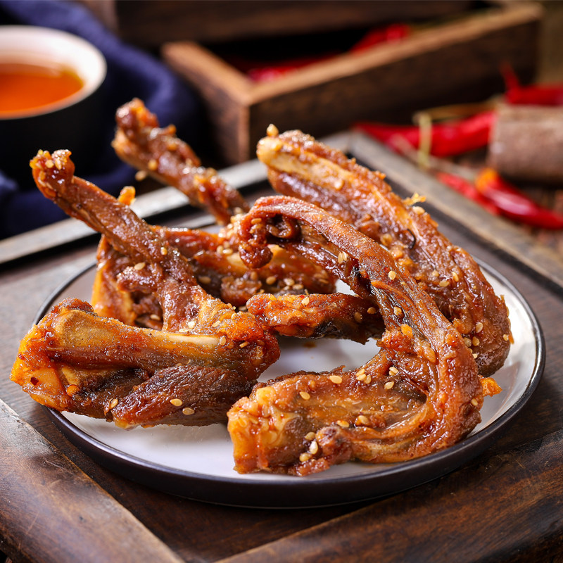陈阿炳风干鸭架鸭锁骨椒盐鸭肉三明特产