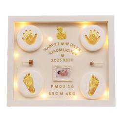 Snake baby hand and foot mud souvenir photo frame