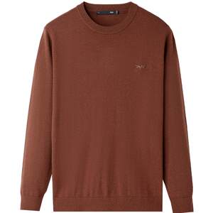 HLA/Heilan House light business pure wool long-sleeved sweater 25 autumn and winter new black sweater with base layer for men