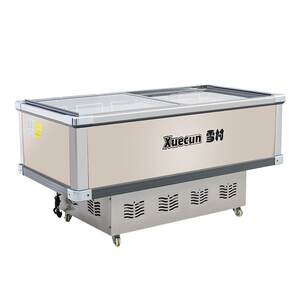 Xuecun Freezer Commercial Large Capacity Freezer Horizontal Island Cabinet Freshness Preservation and Freezing Dual purpose Refrigerator Ordering and Refrigeration Display Cabinet
