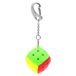 Qiyi Key Chain Rubik's Cube Plane Small Third-order Rubik's Cube Side Length 3 Cm Mini Rubik's Cube With Pendant