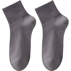 
Mid-calf socks for men, pure cotton, deodorant, breathable, summer thin, new style, short-tube sports socks, mid-cut, boneless solid color socks, short style