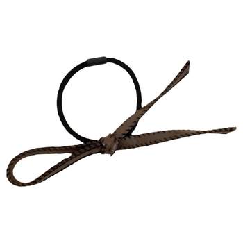
Leather Maillard Bow High Elastic Hair Rope