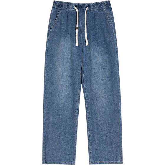 
Men's straight-leg jeans, spring new sports trousers, loose, thin, breathable, versatile casual pants