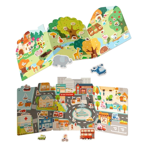 
mideer Milu children's jelly stickers for young babies, quiet stickers, sticker books, repeated stickers, educational toys