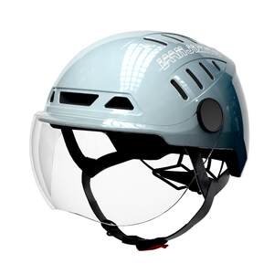 [Ultra -light super breathable] Blue pole star helmet electric motorcycle battery car, men and women in summer universal lightweight 3C
