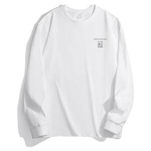 
Jian Muji 260g pure cotton heavyweight long-sleeved T-shirt for boys autumn loose bottoming shirt 2025 new round neck sweatshirt
