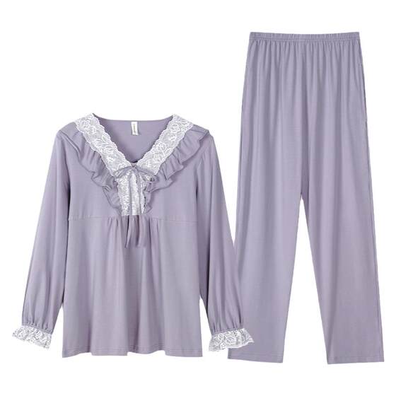 Pajamas for women spring and autumn pure cotton long-sleeved women's 2026 new autumn high-end autumn and winter princess style home clothes
