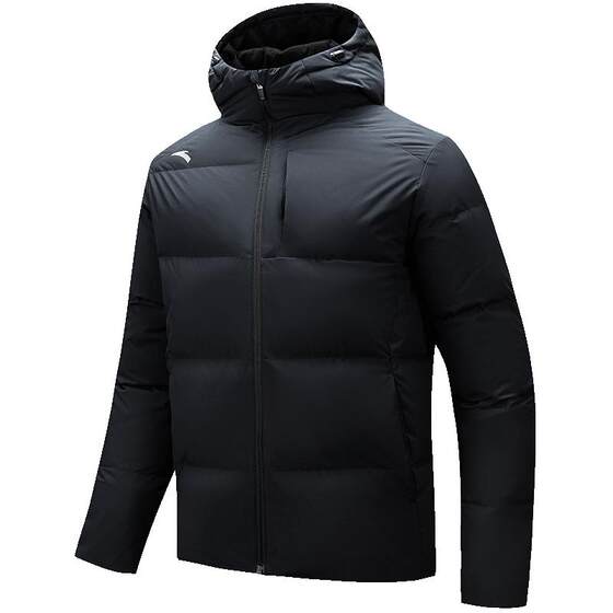 
Anta down jacket men's official new winter four-proof hooded down jacket black windproof warm windbreaker for men