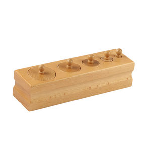 
Montessori socket cylinder ten-hole building block socket children's early education beech kindergarten professional teaching sensory teaching aids