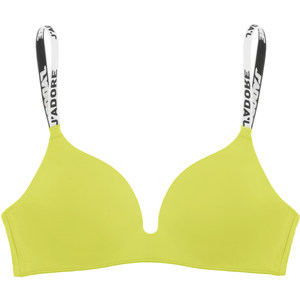Miss Curious Thin Seamless Underwear Women's Push Up Small Breasts Show Bigger No Wires Anti-Sagging Letter Straps Bra