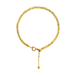 Thickened 14k Gold-plated Car Flower Loose Beads Jumping Di Beads Bracelet Diy Material String Pearl Necklace Accessories Flashing Beads Spacer Beads