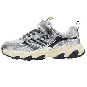 
Xtep children's shoes autumn and winter new children's sneakers for girls' medium and large children's anti-slip wear-resistant versatile Velcro casual shoes