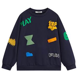 
MQD children's clothing boy's sweatshirt spring and autumn children's long-sleeved T-shirt round neck inner bottom shirt boy's top