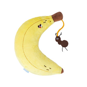 
Yuanqi Meow丨zeze banana pet pillow cat toys can make a sound and relieve boredom.