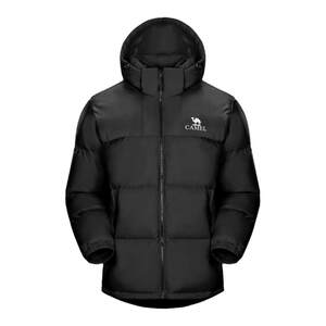 
Camel's new down ski jacket for men and women, short autumn and winter removable hooded thickened water-repellent bread jacket