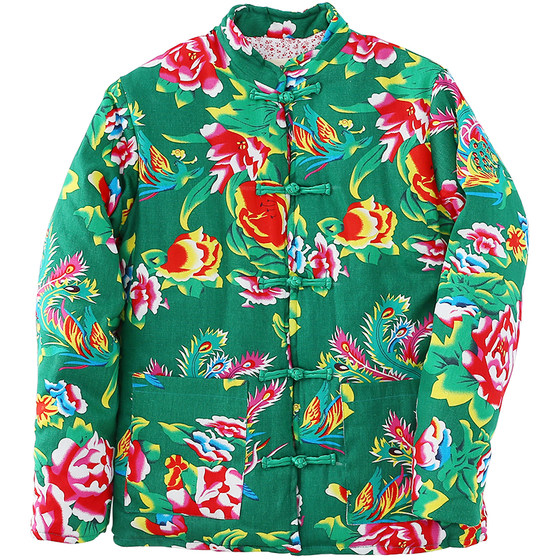 Northeast Dahua cloth cotton cotton cotton jacket cotton jacket men's net red winter thick warm cotton clothing slim bride couple jacket