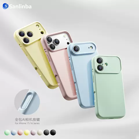 Sanlinbai Aqua MagSafe Case For iPhone 17 Pro Max, iPhone 16 Pro Max, iPhone 15 Pro Max