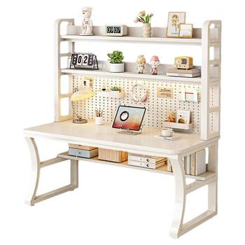 Minghe solid wood ecological board computer desk desk bookshelves