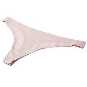 
DPL women's thong T pants ice silk smooth black white comfortable low waist sexy seamless TBACK thin summer