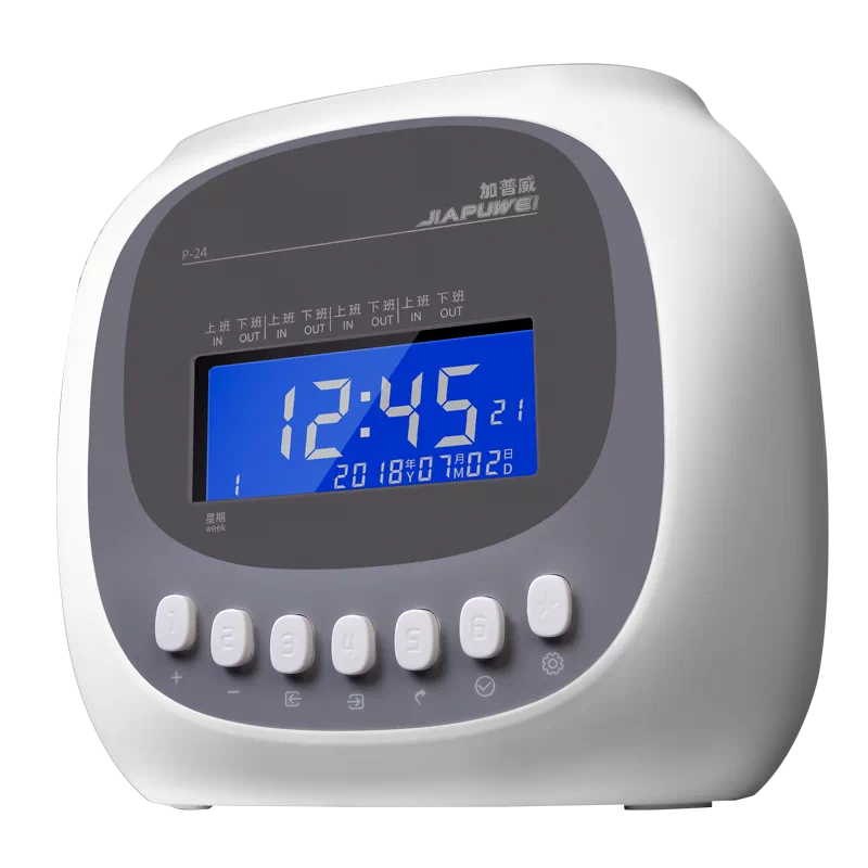 考勤机加普威打卡机纸卡式上班打卡机员工上下班打卡器卡钟出勤学生