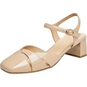 
Tata Heshe French Fashion Sandals Women's Genuine Leather Heels Sandals Single Shoes 2024 Summer New YES01BH4