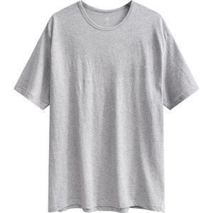 AB men's shirt cotton cotton summer short -sleeved T -shirt Dad home large size loose pajamas white vest skirt