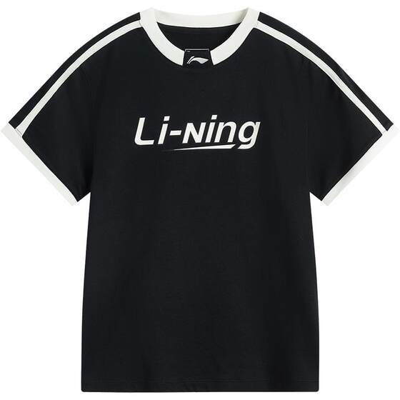 
Li Ning Campus Popsicle T Short Sleeve Women's Summer White Top Breathable Ice Silk Women's Half Sleeve Sports T-Shirt