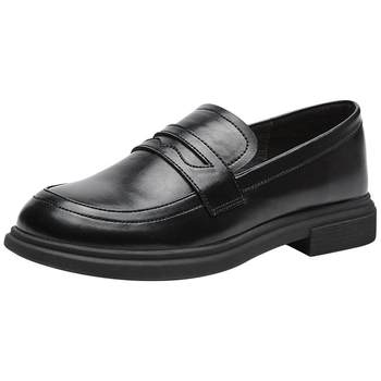 Hot wind Women's shoes explosion Lefong shoes British leather shoes
