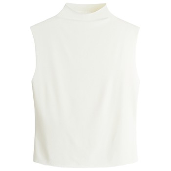 
HM Women's 2025 Summer New Sleeveless Turtle Neck Top 1293315