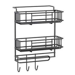 How to use the side of the refrigerator? Shelves on the side of the refrigerator, multi-layer household wall-mounted storage racks, sink drain bags
