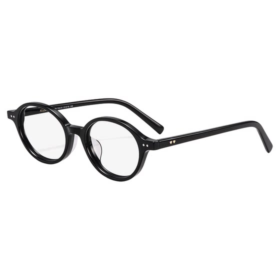 Shawnlee new plate oval black frame cat eye myopia glasses box book dumb children ins