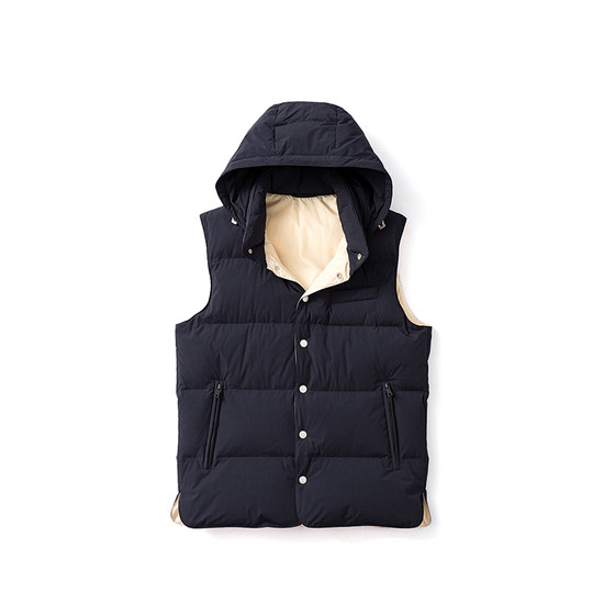 
Luxury/Italian BC Jizhi light warm zero pressure/Autumn and winter men's white goose velvet hooded men's down vest vest vest vest vest vest vest vest vest vest vest vest vest vest vest