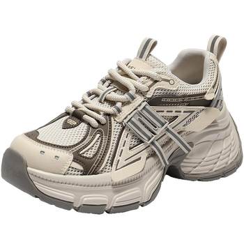 
Belle Blue Whale Dad's Shoes Heightening Women's Shoes 2025 New Functional Style Contrast Color Thick-soled Casual Shoes E2G1DCM5