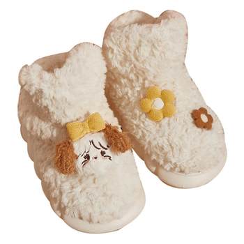 Cotton shoe cotton slippers fruit shell high -top warm snow boots
