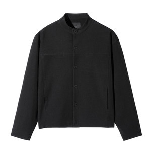 
SANBAI Sanbai [Kongtingjian] black suit jacket men's new Chinese casual loose stand-collar jacket